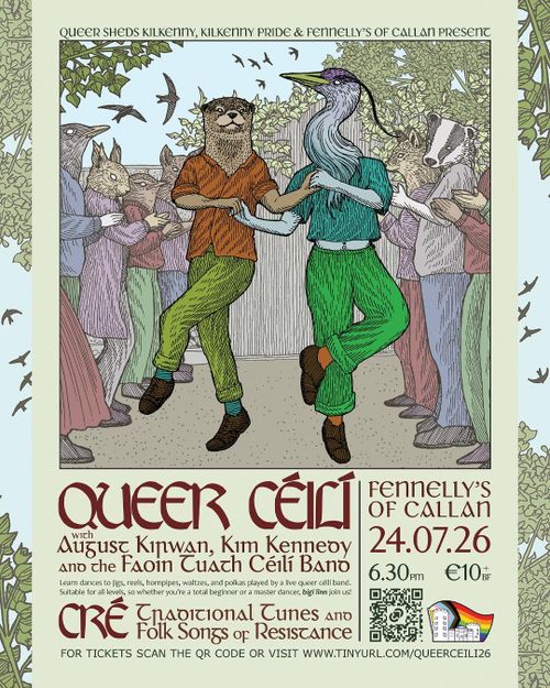 Queer Céilí with August Kirwan, Kim Kennedy and the Faoin Tuath Céilí Band ft. Cré